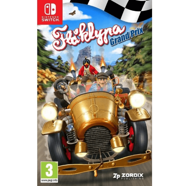 Flaklypa Grand Prix box art for Nintendo Switch